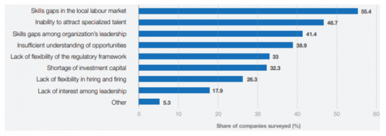 Skills gabs in local labour market